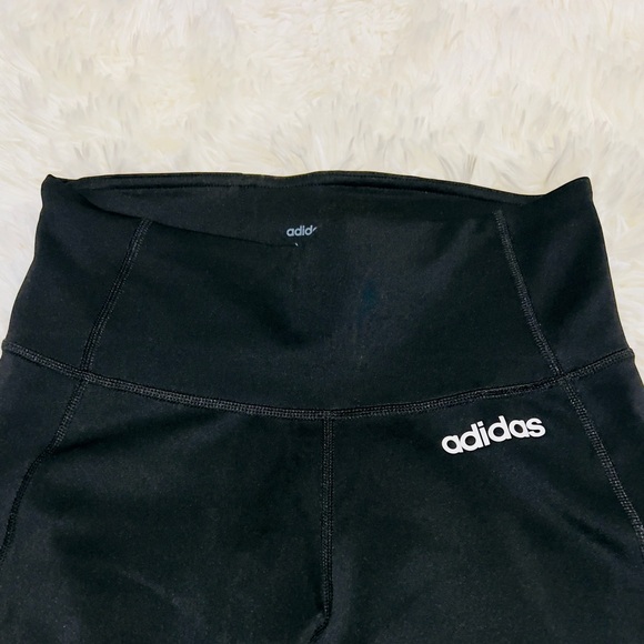 Adidas 3 Stripe 7/8 Tights / Leggings - Black XS - Picture 10 of 11
